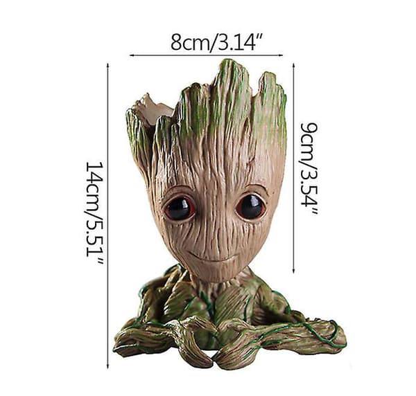 Groot Flowerpot Cute  Flower Pot Planter Figurines