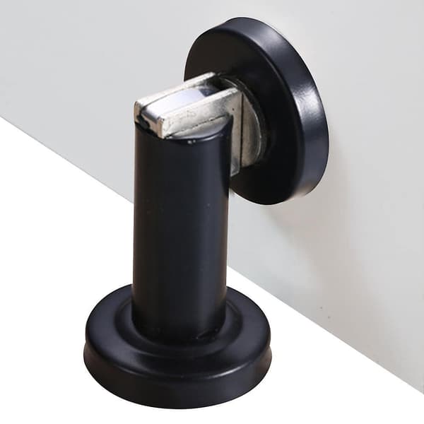Magnetic Door Stopper, Stainless Steel Brushed Door Catch Modern Solid Black