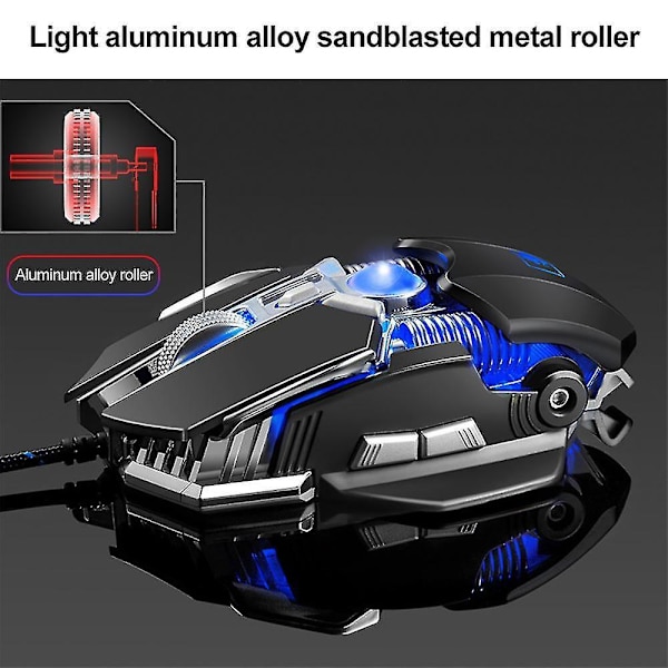 Mechanical Gaming Mouse Wired, Adjustable Dpi For Professional