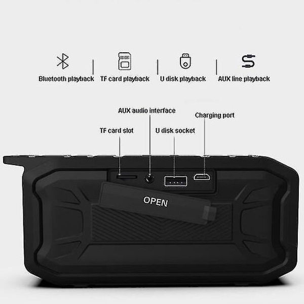Bluetooth Speaker, Speaker Bluetooth Wireless With Strong Bass