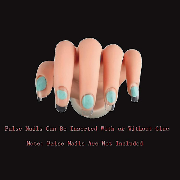 Practice Hand Compatible With Acrylic Nails, Fake Hand Compatible With Nails Practice, Fle