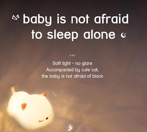 Rechargeable Night Light Bunny Silicone Bedroom Bedside Lamp