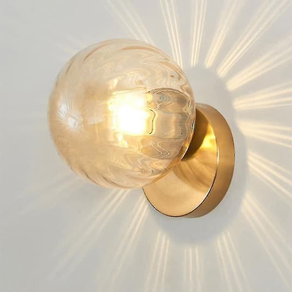 Væg Måne Glas Lampe Jern Moderne Dekorativ Trappe Lys