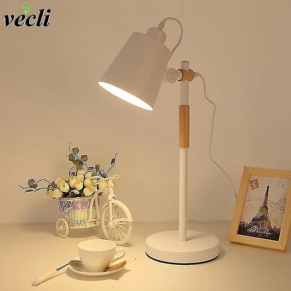 Moderne LED Skrivebordslampe justerbar Bordlampe (Hvid)