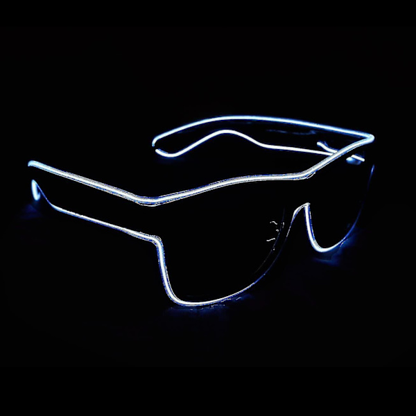 Neon Rave Glow LED-lasit White