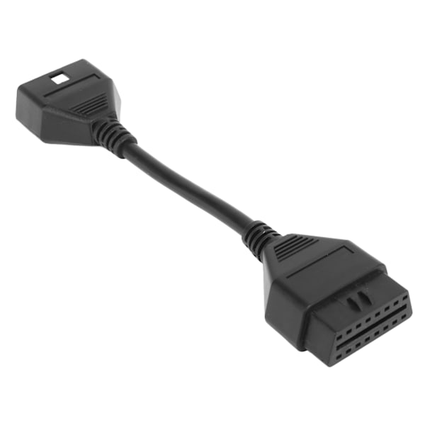 18cm 16-polet Diagnostisk Forlængerledning Han til Hun OBDII Scanner Forlængeradapter Stikkabel