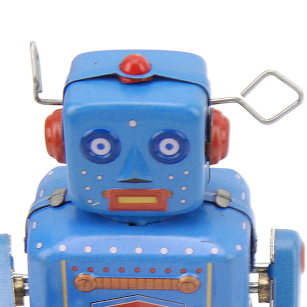Urværks Trommeslående Robot Legetøj Blik Retro Håndlavet Tromme Optræksrobot til Børn Voksen Samling