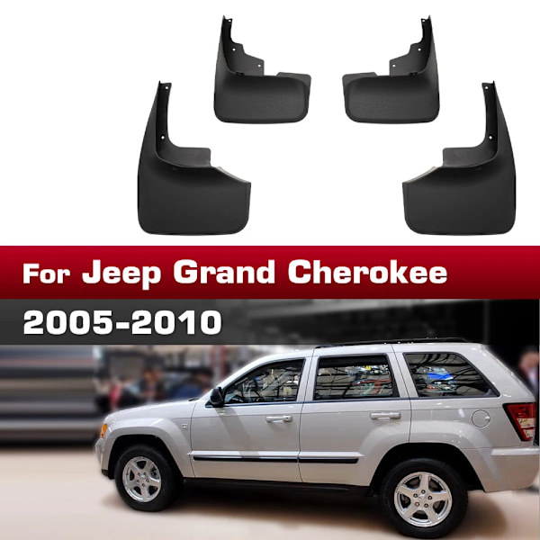 Til Jeep Grand Cherokee 2005 2006 2007 2008 2009 2010 Skærm Mudguard 4 stk./sæt Beskyttelse Stænklap Mudguards Biltilbehør