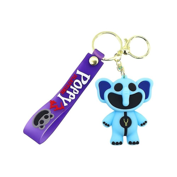 【Tricor store】Leende nyckelring för djurnyckel som passar till födelsedags- och julklappar