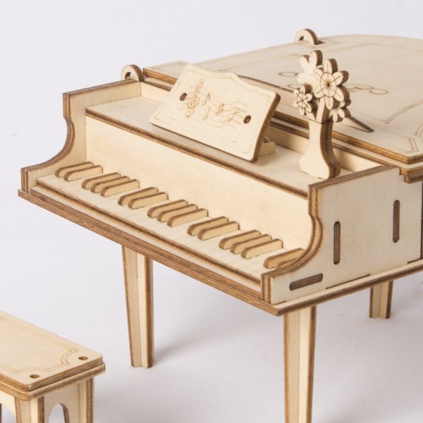 3D træpuslespil Saml Legetøj-Gør-det-selv-model Håndværkssæt-Hjemmedekoration-Bedste pædagogiske fødselsdagsgave til drenge Piger Venner Søn Voksne Tg402 Klaver Tg402 Piano