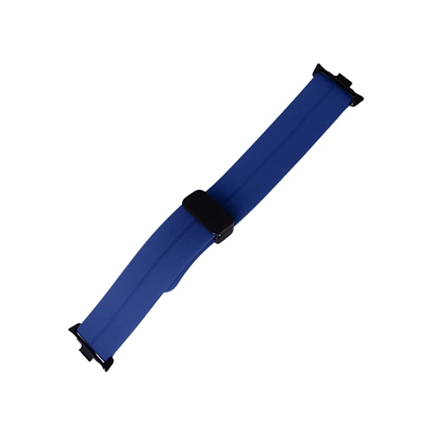 Fleksibel Vandtæt Silikon Magnetisk Foldbar Urrem til Mi Band 8 Pro - Blå