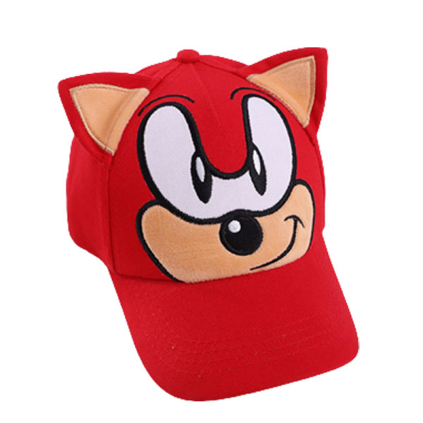 Baseball-hatut Sarjakuva Sonic The Hedgehog Cap Poika Tyttö Flat Hat red