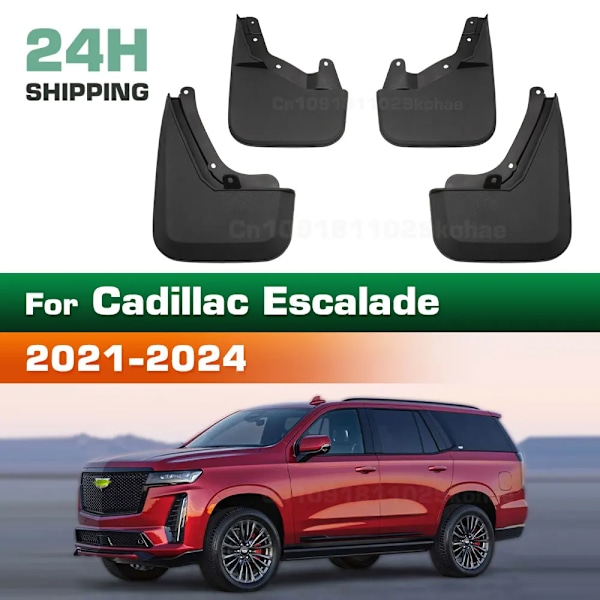 Stänkskydd för bil Cadillac Escalade 2021 2022 2023 2024 Skärm Stänkskydd Stänkskyddsskydd Stänkskärmar Biltillbehör