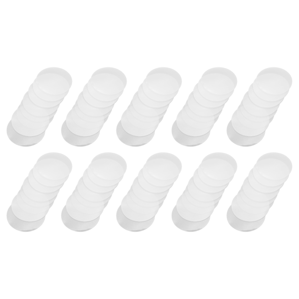200-pack Transparent PVC-film för Badge - Skyddande Klar Omslag för DIY-hantverk & Multifunktionella Badge-knappar (44mm)