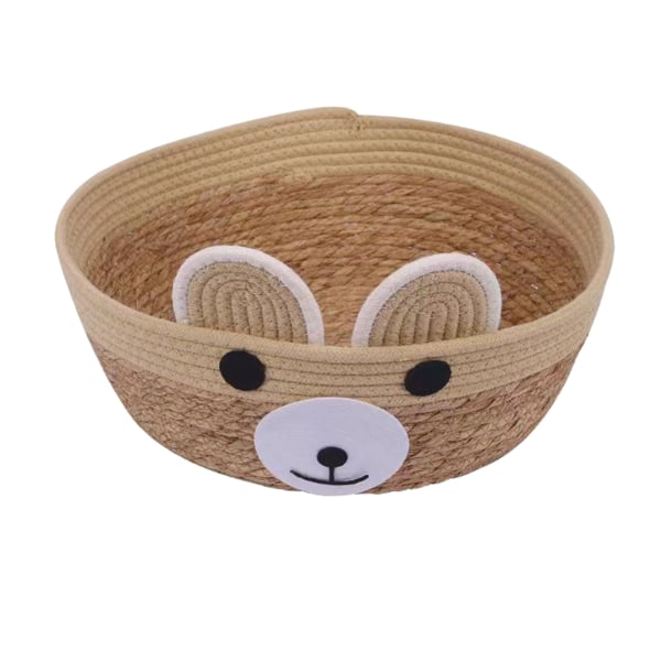 Rattan Tau-Seng for Katt 4 Sesonger Universal Søt Bjørnmodell Kattunge Sove Reir for Kjæledyrforsyninger M