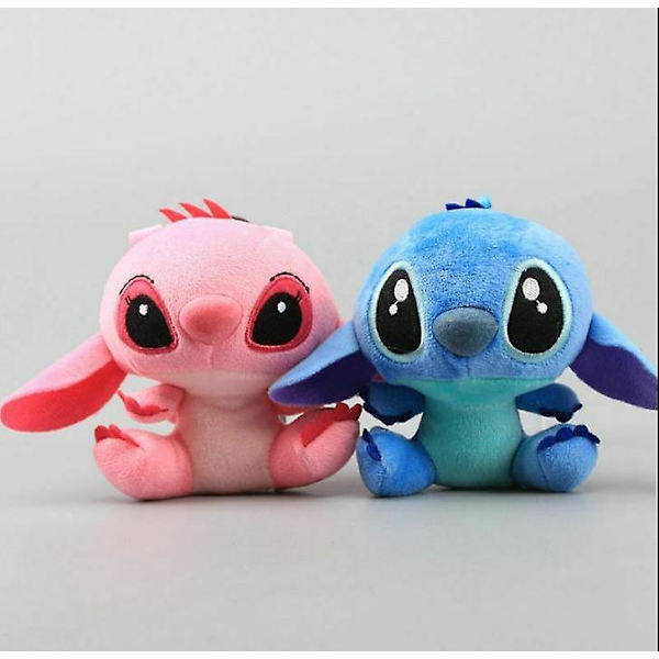 2 st Gosig Lilo&stitch Plysch stoppad docka mjuk leksaksfigur Barn påsk Bästa presenten