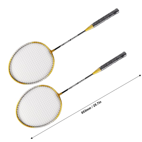 205 Badmintonracketset Tillverkad av Split Iron Alloy för Amatörträning i Utomhusgårdar och Gym Green