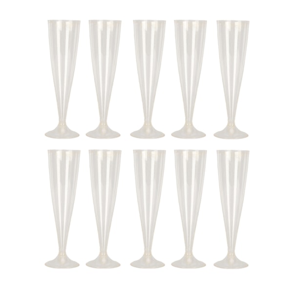 10-pakkaus 4,5 oz muovikuohuviinilasit 10Pcs