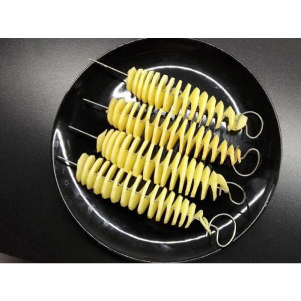 Spiral Potatis chips værktøj, gør Spiraler af Potatis silver one size