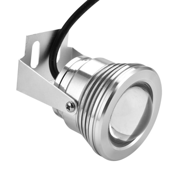 2V 10W RGB Vandtæt LED Spotlight til Akvarier, Pools og Haver - Under Vand Sølv Design