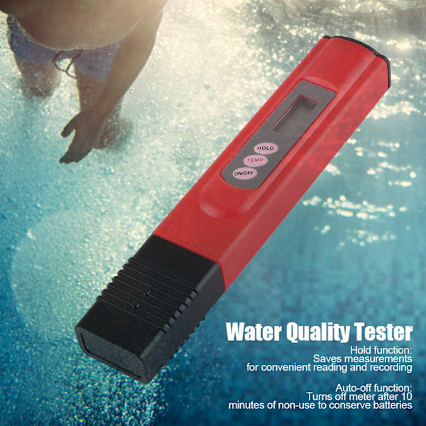 Digital LCD TDS Vandkvalitetsmåler til Akvarier og Swimmingpools