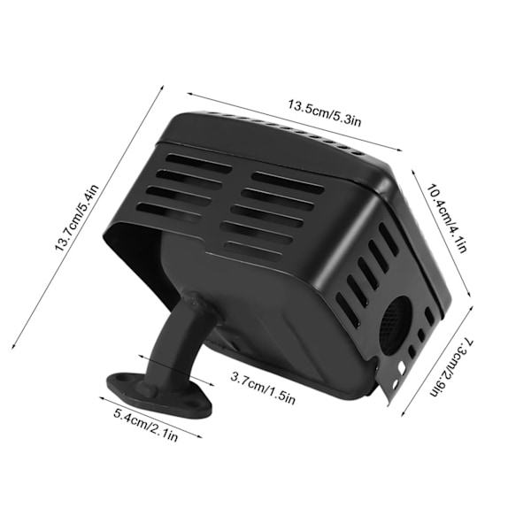 Eksosdemper System med Varmeskjold for GX120, GX160 og GX200 Motorer (5,5 HK & 6,5 HK)