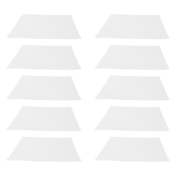 10-pak 14 Count 12x12 tommer Hvid Bomuld Broderi Stof til DIY Korsstingsprojekter