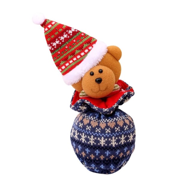 Christmas Gift Bags Drawstring Design Candy Storage Decoration Bear