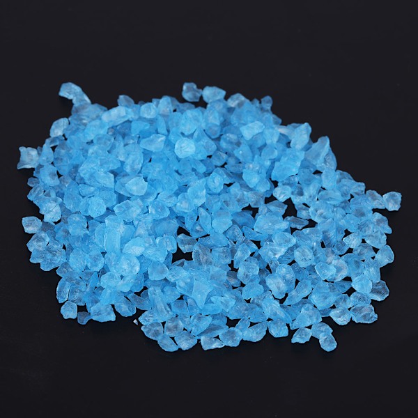 Mini Glass Gravel Dekorative Steiner for Potteplanter og Moss Mikrolandskap (Blå)