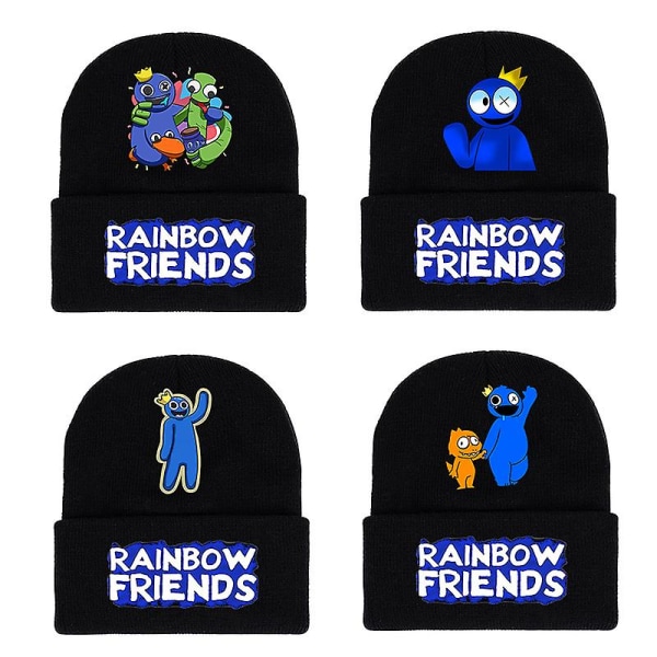 Roblox Rainbow Friends Neulottu Pipo Kylmä Talvi Lämmin Lippalakki Söpö peli A6 1 pc