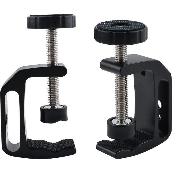 2pcs Aluminum Alloy Universal C Table Desk Clamp