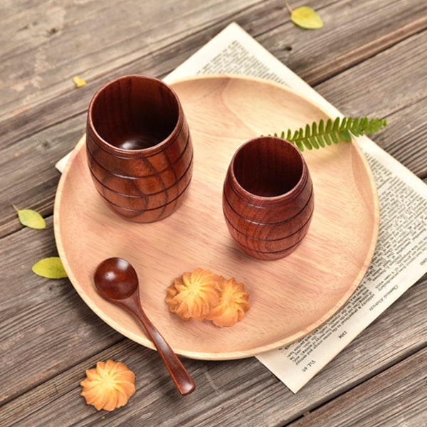 Jujube Träkopp - Träölmugge & Tekopp för Hem och Restaurang - 190ml / 6.7oz Varma Drycker