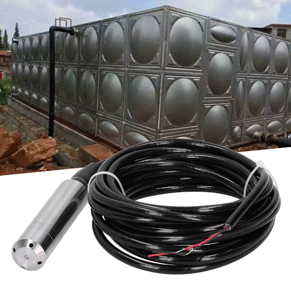 YB2JF Væske Niveautransmitter med 5m Kabel - Vandniveau Sensor Detektor 12-32VDC, 4-20mA (0-3m) 3m
