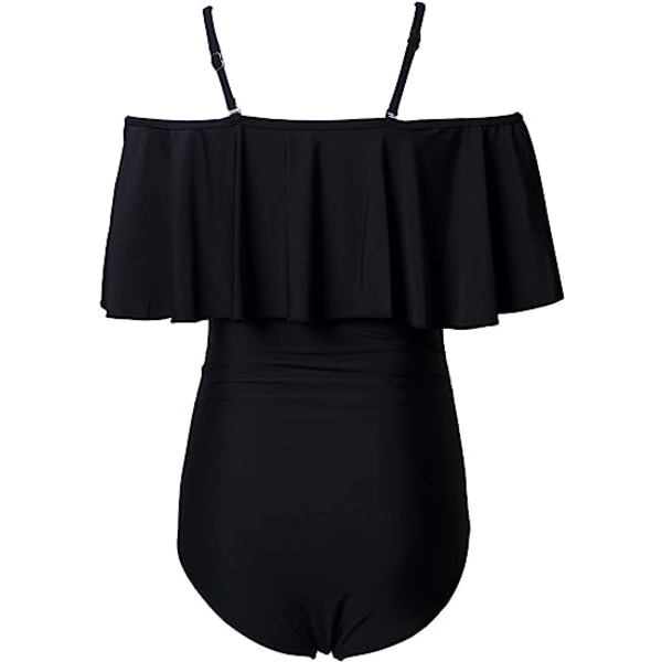 Barselsbadetøj Bikinier til kvinder Tankini Sommerbadedragter Graviditetsbadetøj Sort(2XL Black 2XL