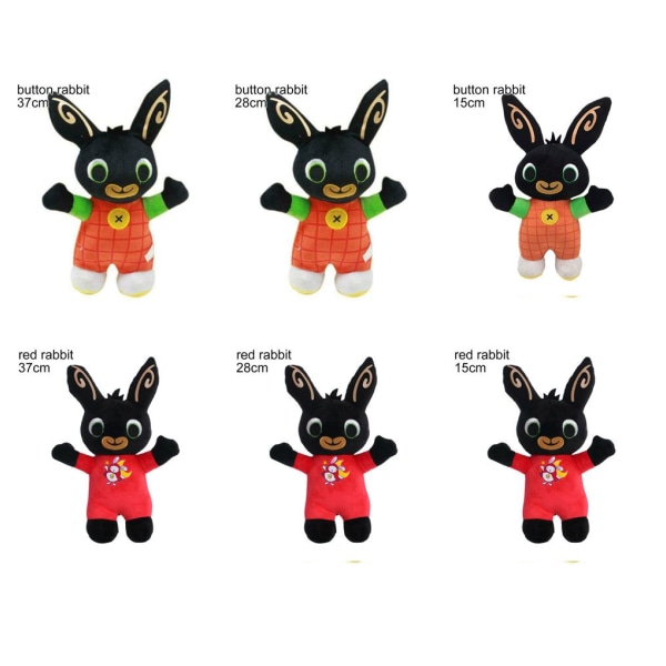 15- Bing-pehmolelu Bunny Rabbit Doll 37CMRED RABIT RED Z 37cm
