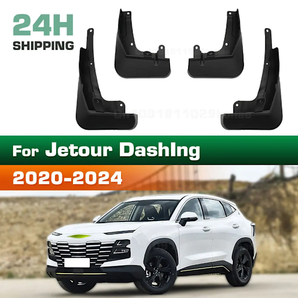 Til Jetour dashIng 2020 2021 2022 2023 2024 Skærm Mudguard 4 stk./sæt Beskyttelse Stænklap Mudguards Biltilbehør