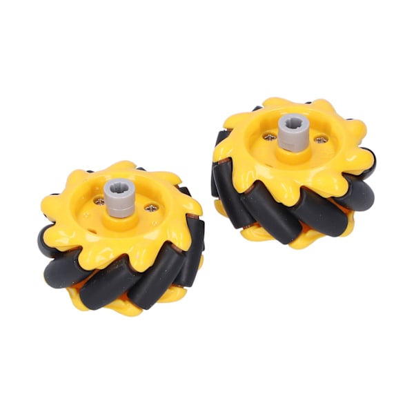 Mecanum-pyörät Älyrobottiautojen Tarvikkeet - Omni-suuntaiset DIY Leikkikalun Osien (48mm, 1 Pari)