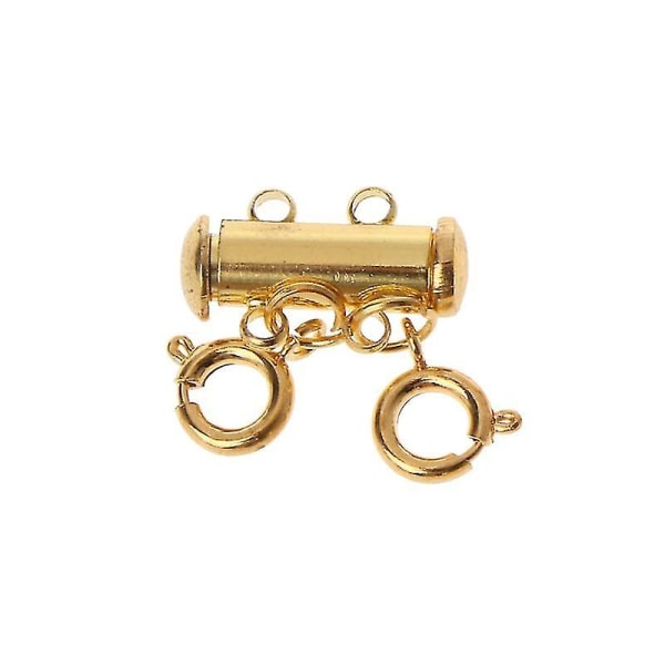 Smycken Connectors Layered Halsband Lås magnetrör Gold 2