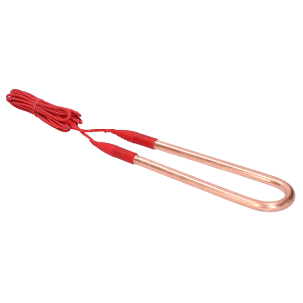 Elektrisk varmeelement i messing - Eksplosjonssikker U-formet varmeapparat med 115 cm kabel (2 KW, Mål: 26,5 x 6,5 x 1 cm / 10,4 x 2,6 x 0,4 tommer)