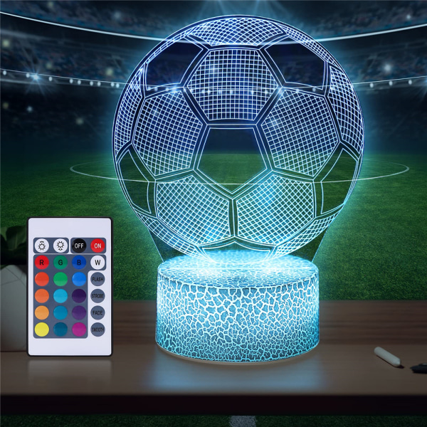 Jalkapallo Soccer Decor LED-yövalo USB lasten joululahja