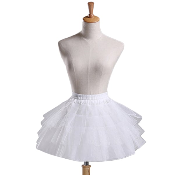 Kvinnor Flickor Vintage Flerlagers plisserad underkjol Balett Bubble Kort Tutu kjol