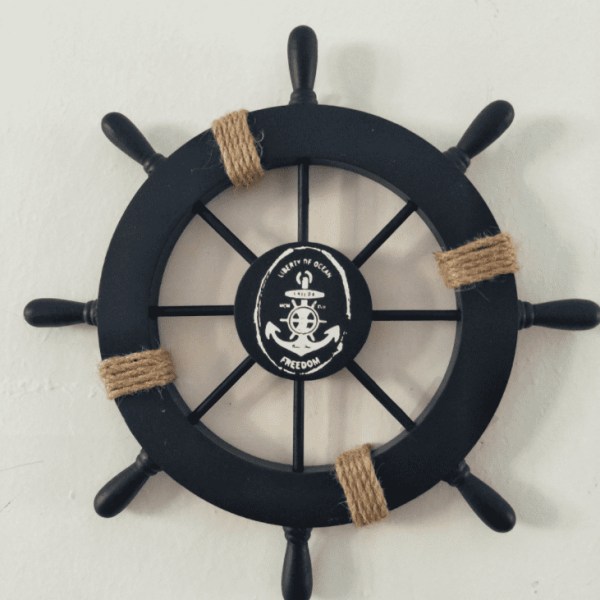Wooden Ship Wheel, Nautical Boat, Ship Wheel, Wall Decoration