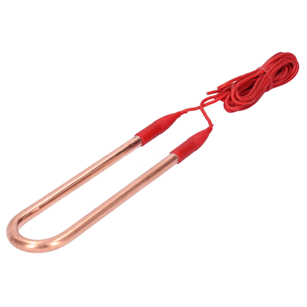 Elektrisk varmeelement i messing - Eksplosjonssikker U-formet varmeapparat med 115 cm kabel (2 KW, Mål: 26,5 x 6,5 x 1 cm / 10,4 x 2,6 x 0,4 tommer)