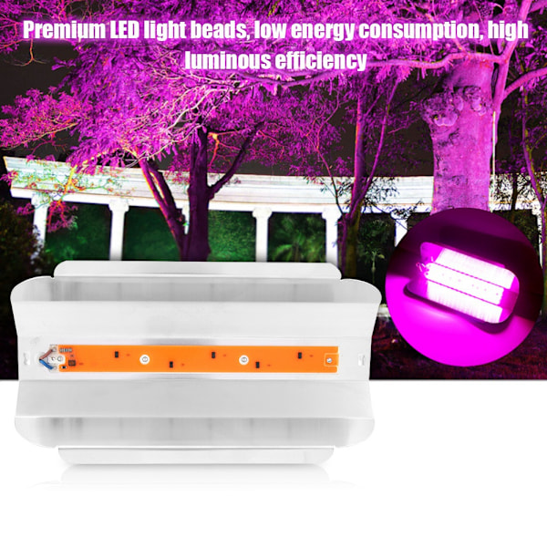 50W Fuld Spektrum COB LED Vækstlys til Indendørs Planter