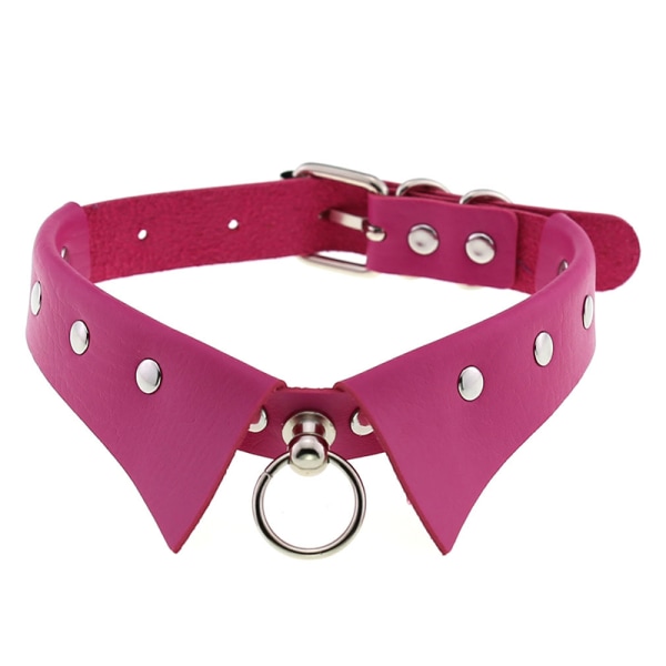 Læder Choker Punk Collar Dame Nitter Studded Chokers A16