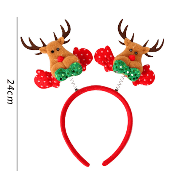 2 Pieces Christmas Cute Headbands - Holiday Party Costume Accessories FS-02