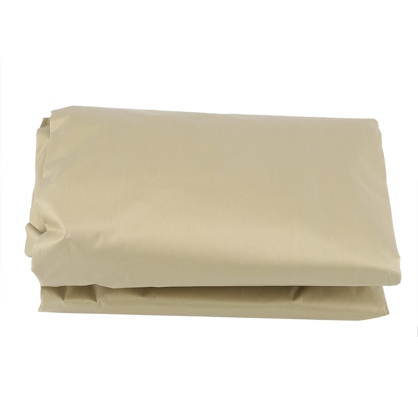 Pyöreä pöytä vedenpitävä pölysuoja ulkokäyttöön puutarhaan ja terassille (Beige)