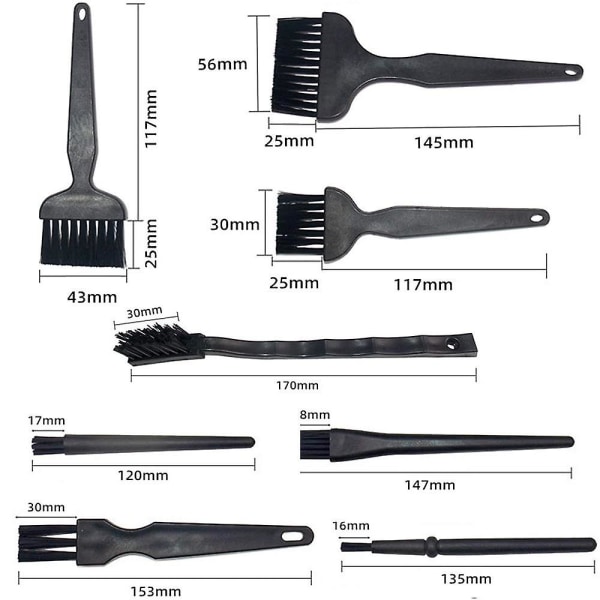 Portable Plastic Handle Nylon Cleaning Keyboard Brush Kit