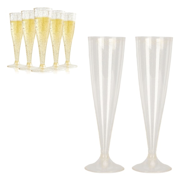10 st Plast Vinglas 4,5 oz Champagneglas Cocktail Cup Heminredning för fest