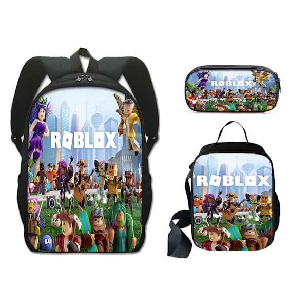 Roblox Matkareppu Koulureppu 3D-tulostus Roblox Reppu Reppu Poika Tyttö Matkalaukku